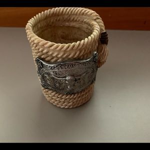 Cowboy pen/pencil holder